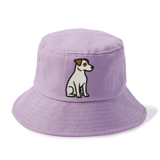 Jack Russell Terrier White With Brown Patches Playful Spirit Bucket Hat