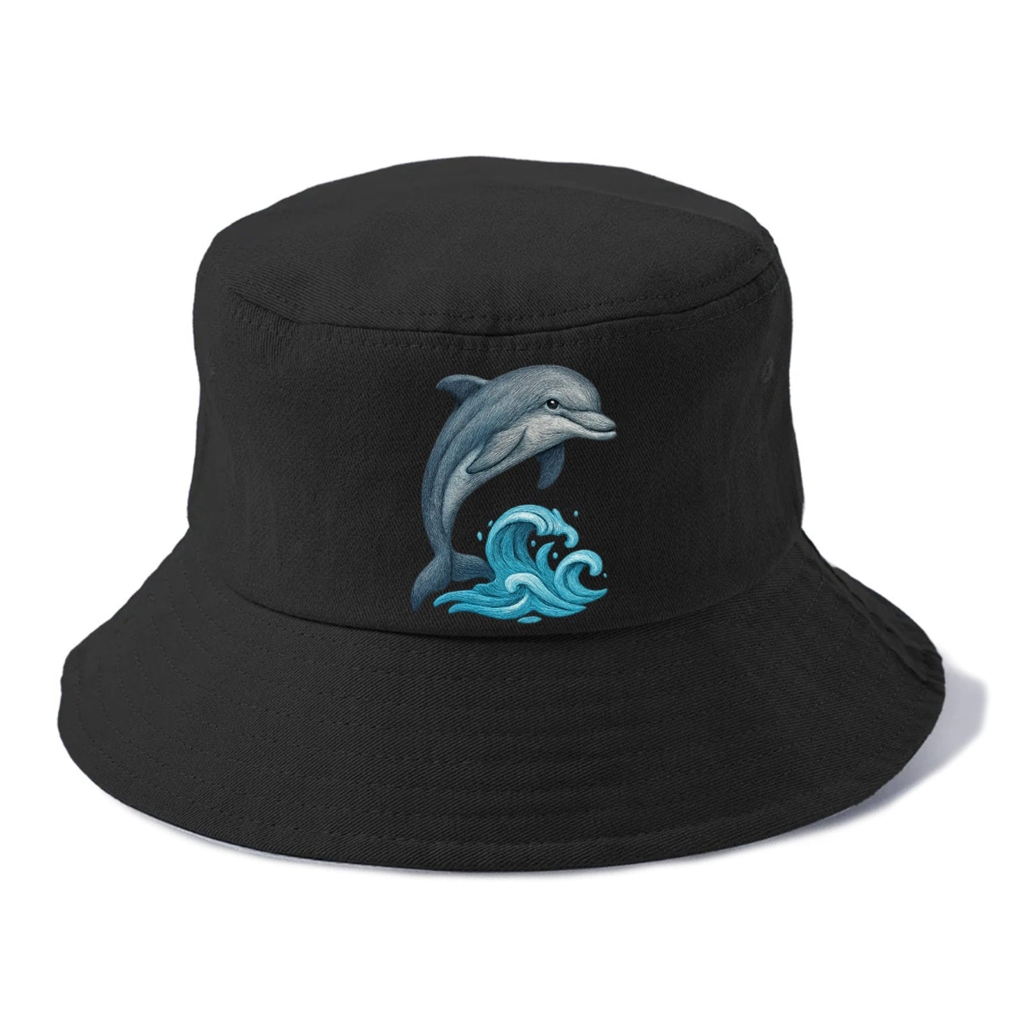 Dolphin's Dance Upon The Waves Bucket Hat