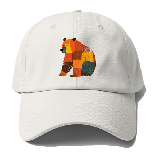 Patchwork Bear Baseball Cap