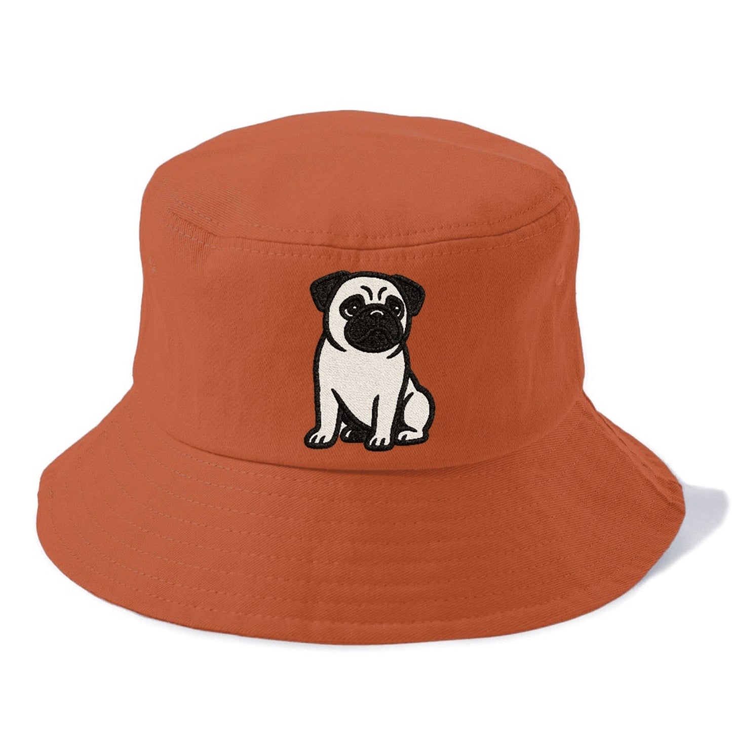 Black Pug Charming Companion Bucket Hat