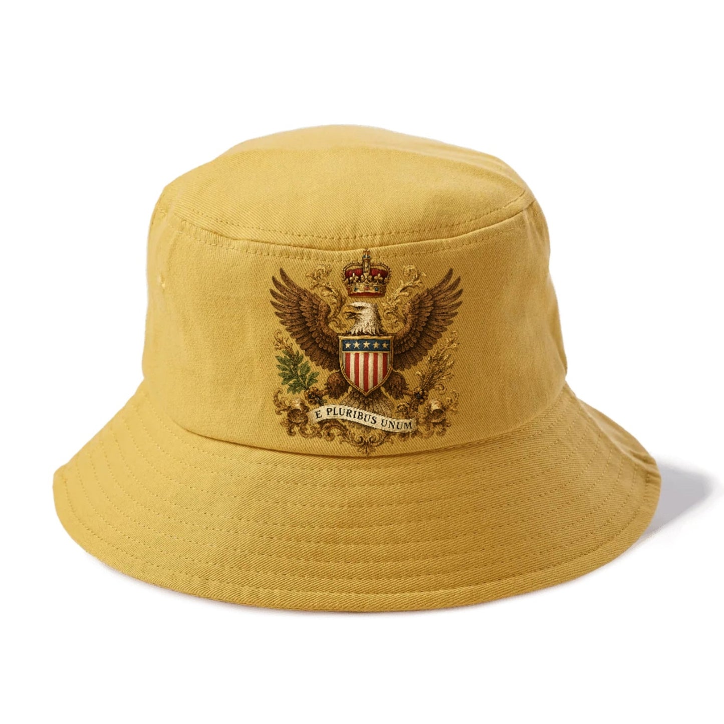 Patriotic Heraldic Emblematic Bucket Hat
