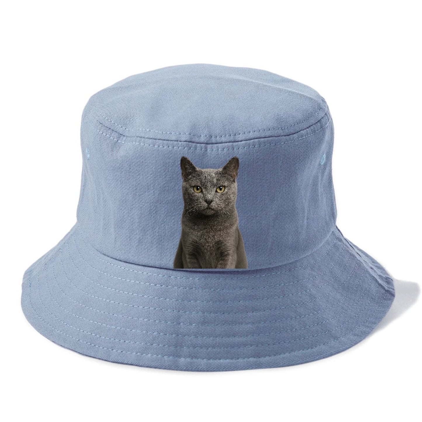 Gray Cat Mysterious Charm Bucket Hat