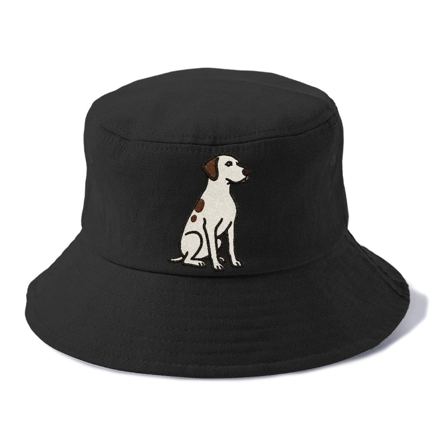 Pointer White Liver Spots Sitting Pose Loyal Spirit Bucket Hat