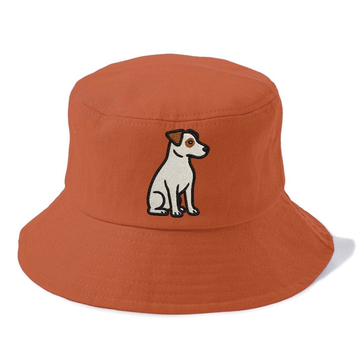 Jack Russell Terrier White With Brown Patches Playful Spirit Bucket Hat