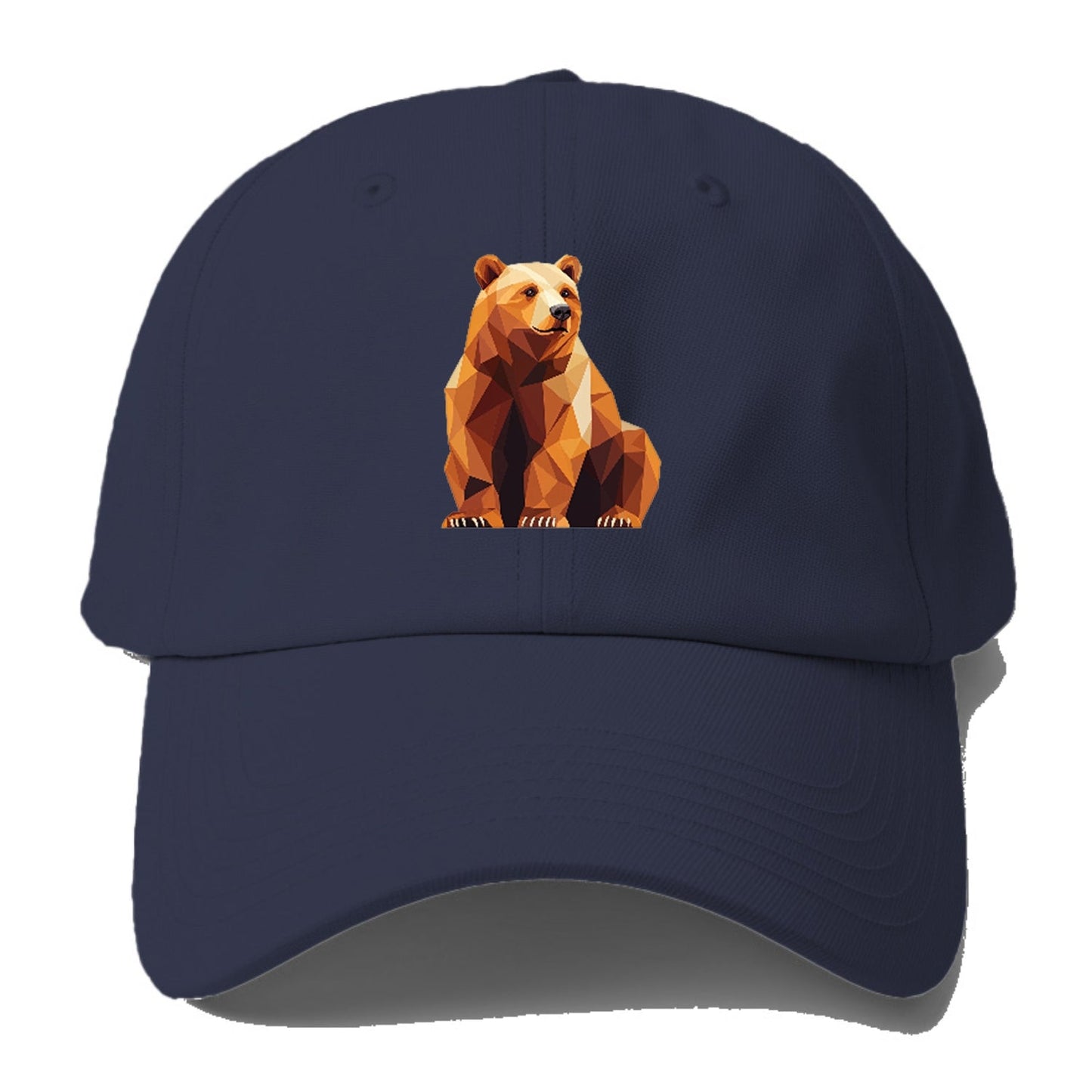 Geometric Bear In Rest Baseball Cap
