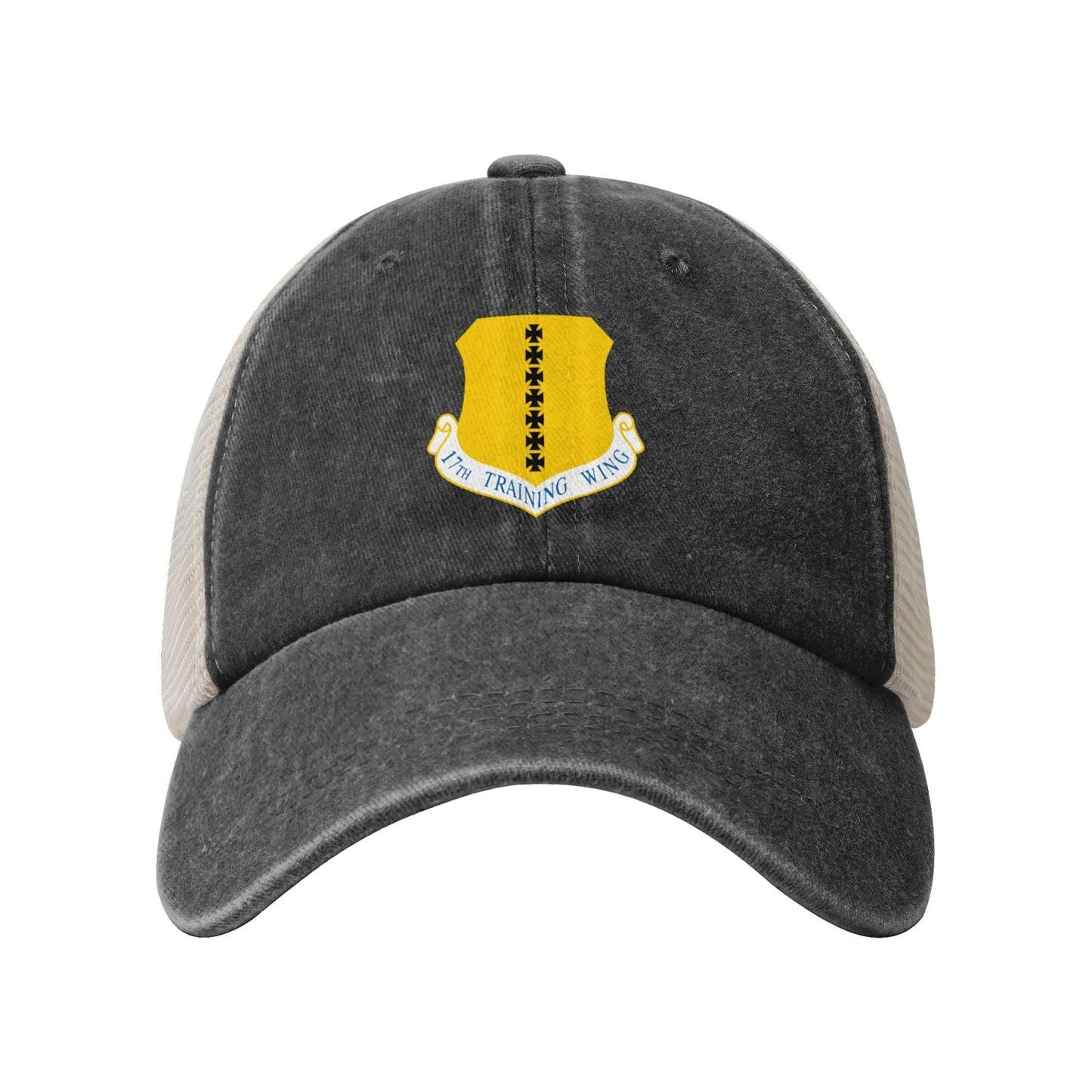 17th_Training_Wing.svg Printed unisex baseball cap adjustable grid baseball cap veteran gift