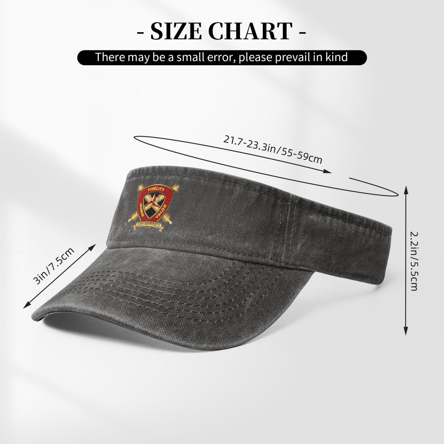 12th Marines Printing adjustable Empty Top Baseball Sun Cap unisex outdoor sport hat veterans gift