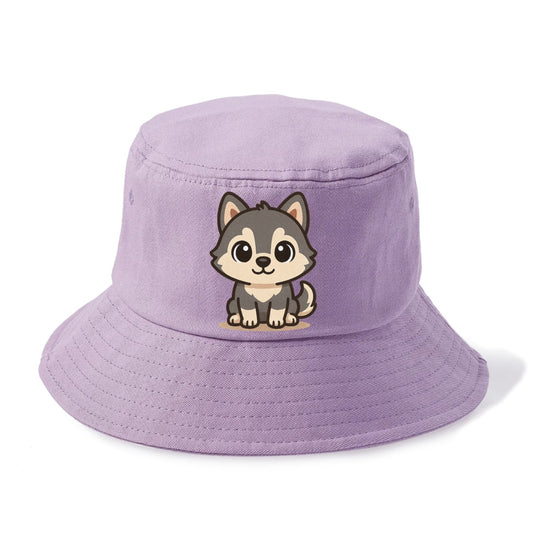 Charming Pomsky Fluff Play Bucket Hat