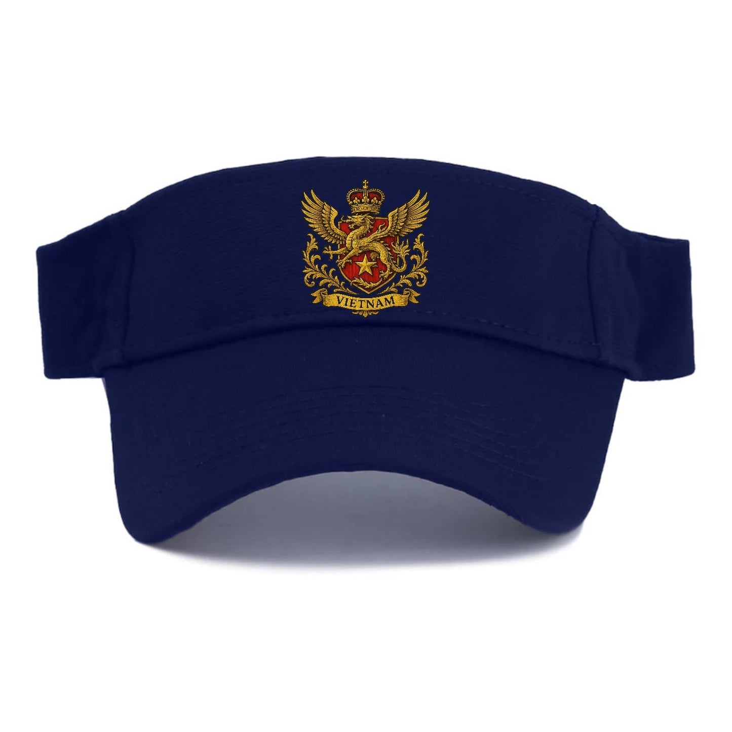 Heraldic Emblem With Dragon And Text Visor