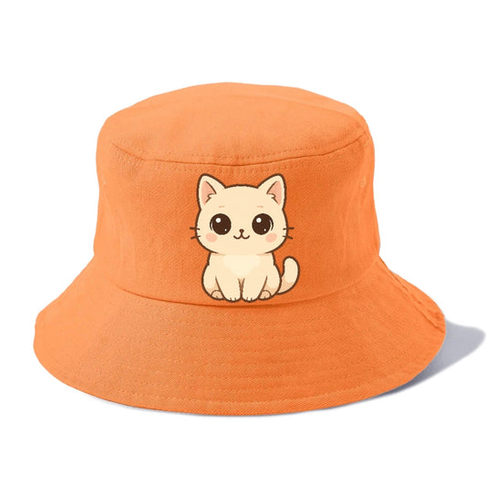 Cream Cat Gentle Charm Bucket Hat