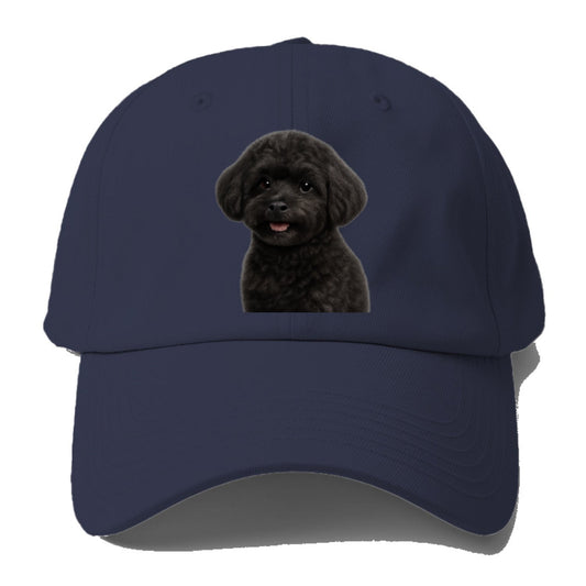 Black Maltipoo Portrait Design Baseball Cap