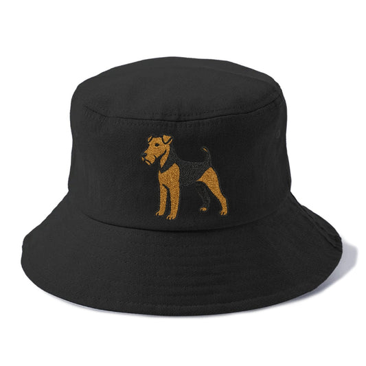 Welsh Terrier Black And Tan Pose Bucket Hat