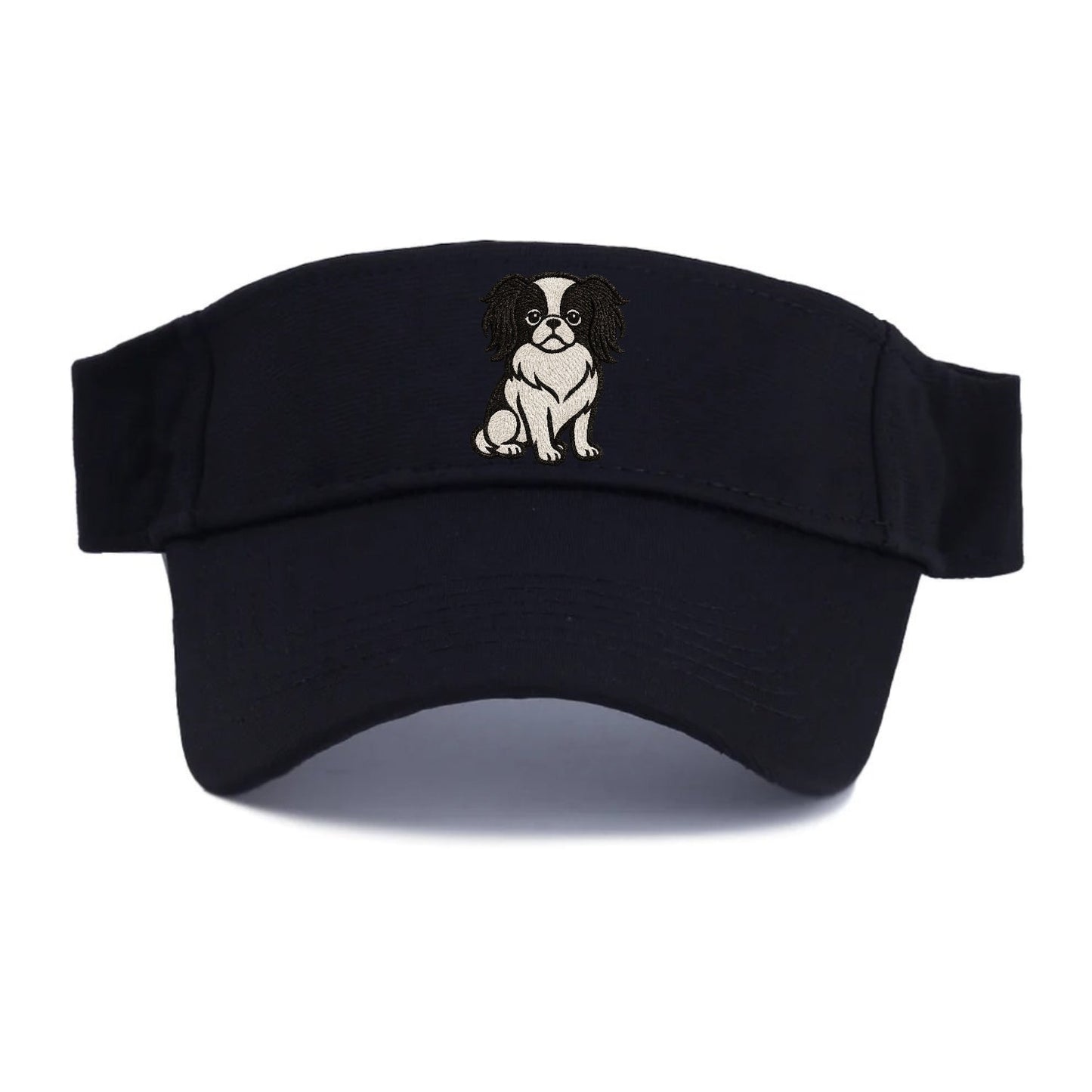 Japanese Chin Black White Regal Charm Visor