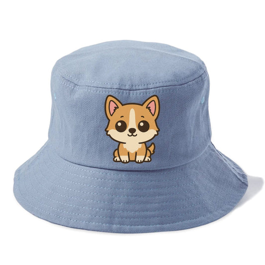Charming Corgi Wagging Heart Bucket Hat