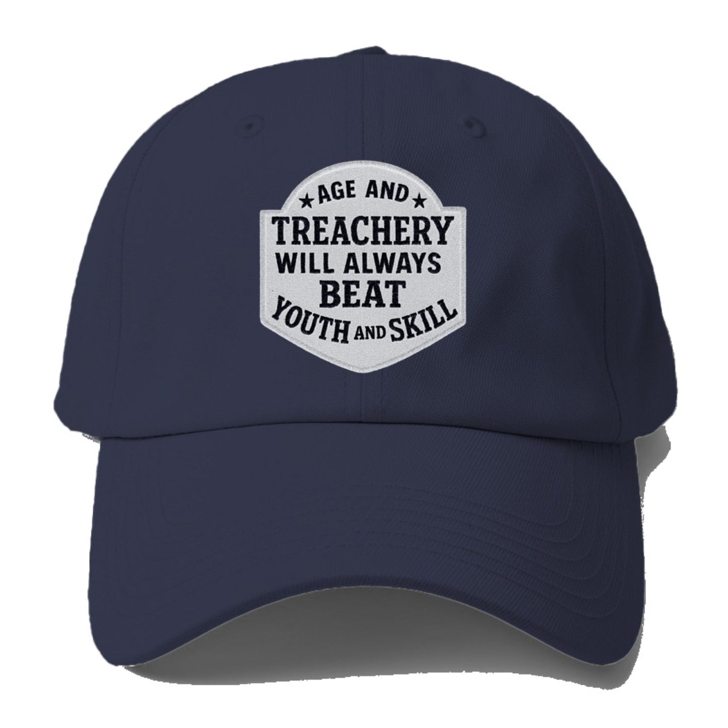 Humorous Proverbial Patch Baseball Cap