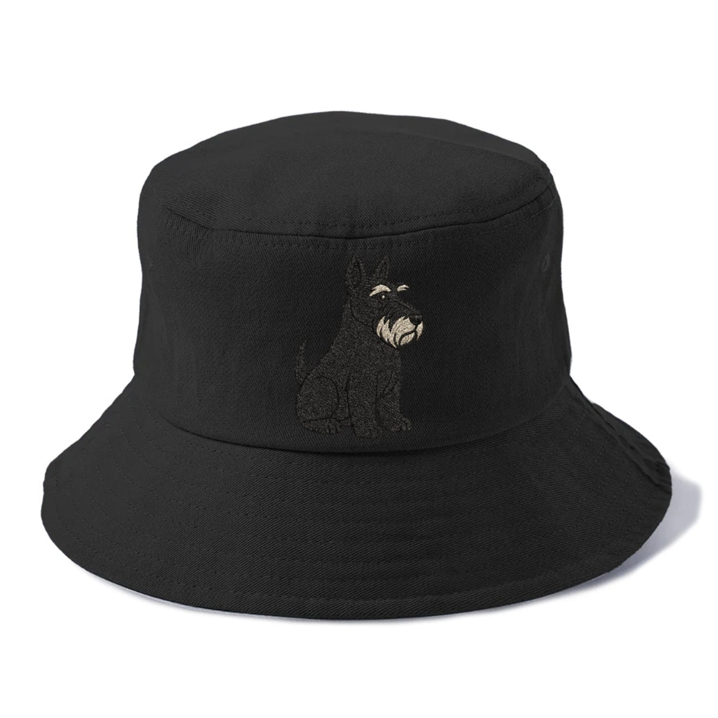 Scottish Terrier Black Sitting Pose Bucket Hat