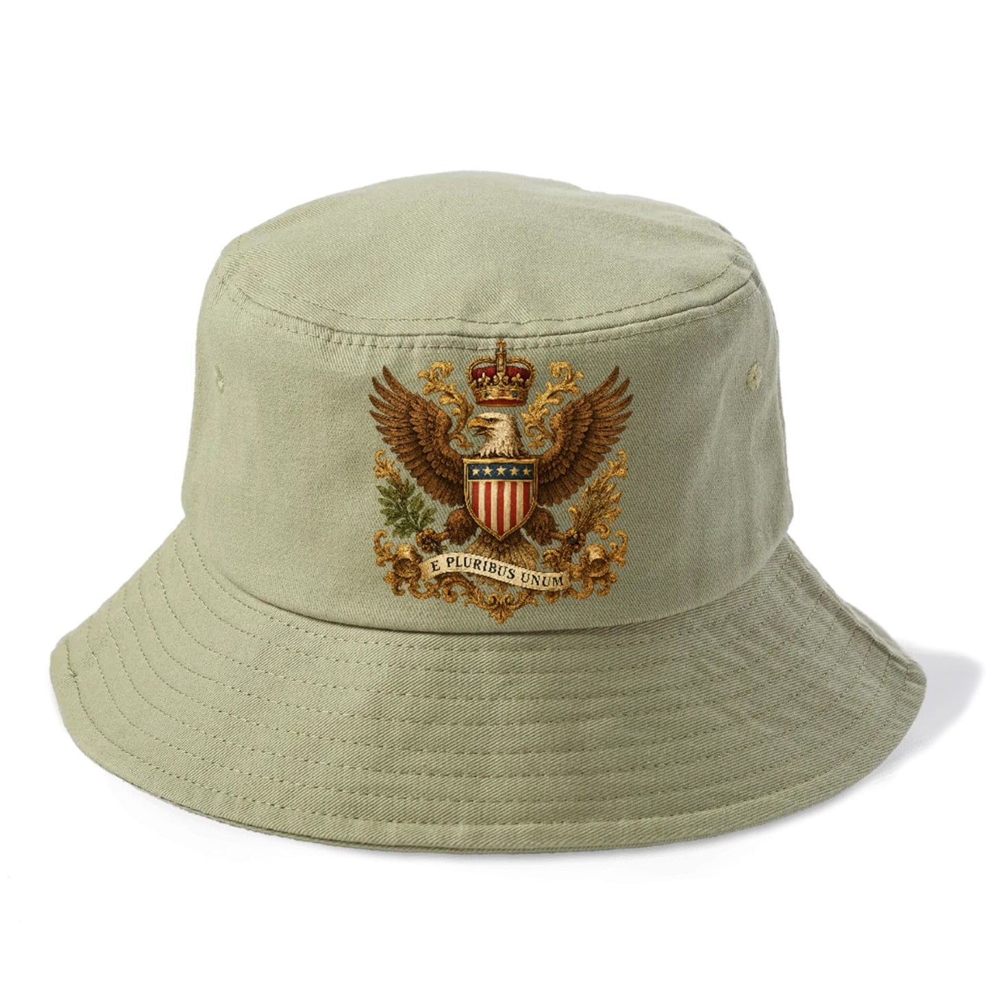 Patriotic Heraldic Emblematic Bucket Hat