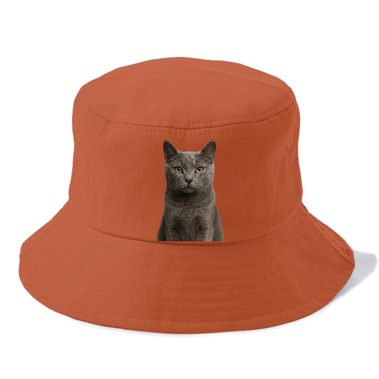 Gray Cat Mysterious Charm Bucket Hat