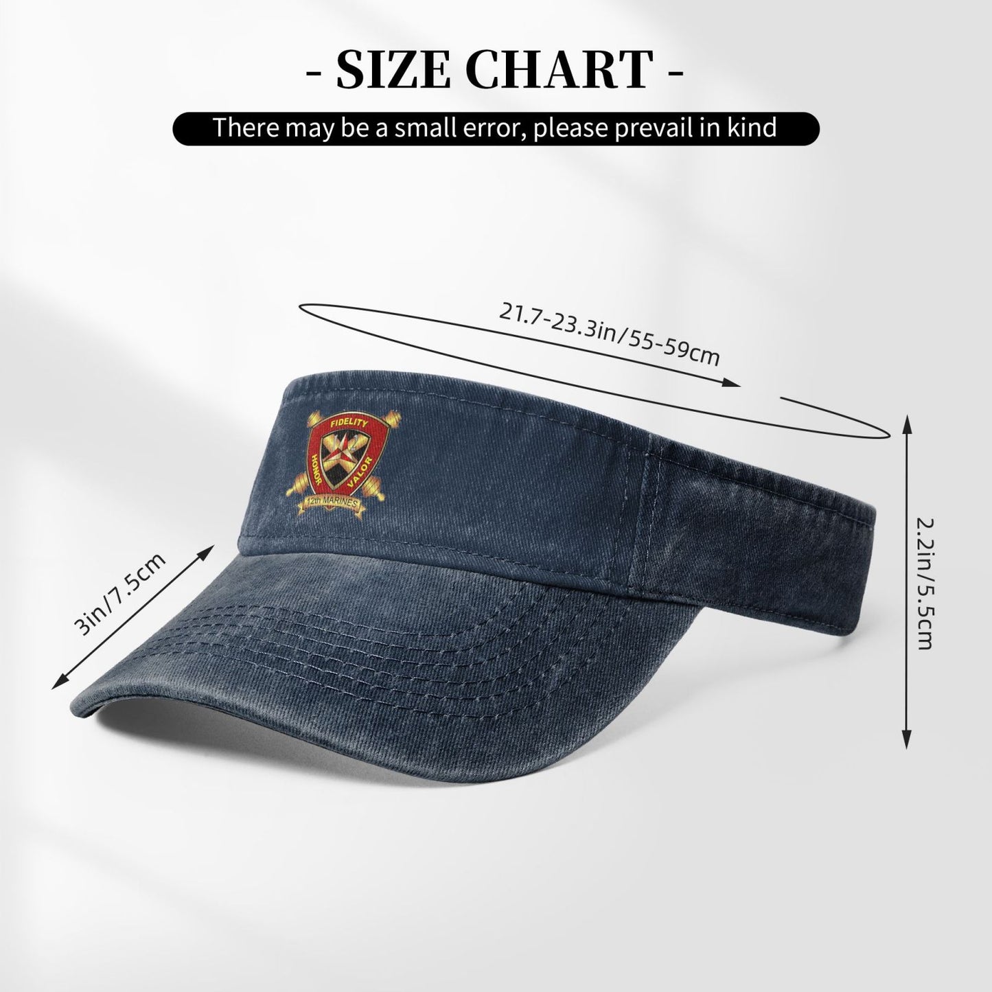 12th Marines Printing adjustable Empty Top Baseball Sun Cap unisex outdoor sport hat veterans gift