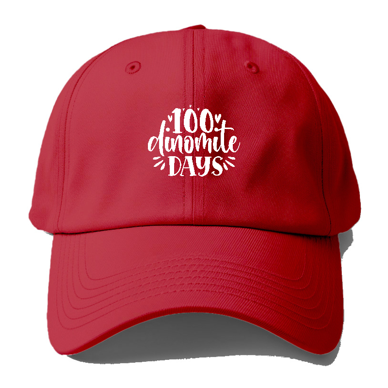 100 Dinomite Days Baseball Cap