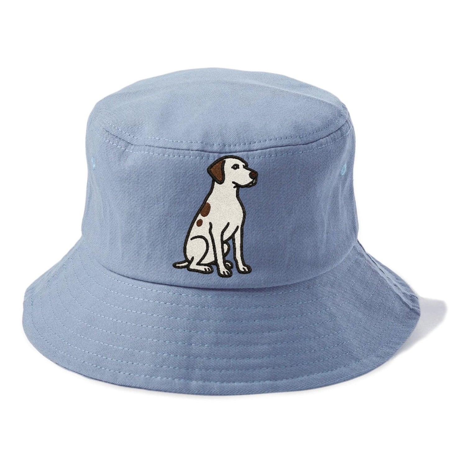 Pointer White Liver Spots Sitting Pose Loyal Spirit Bucket Hat