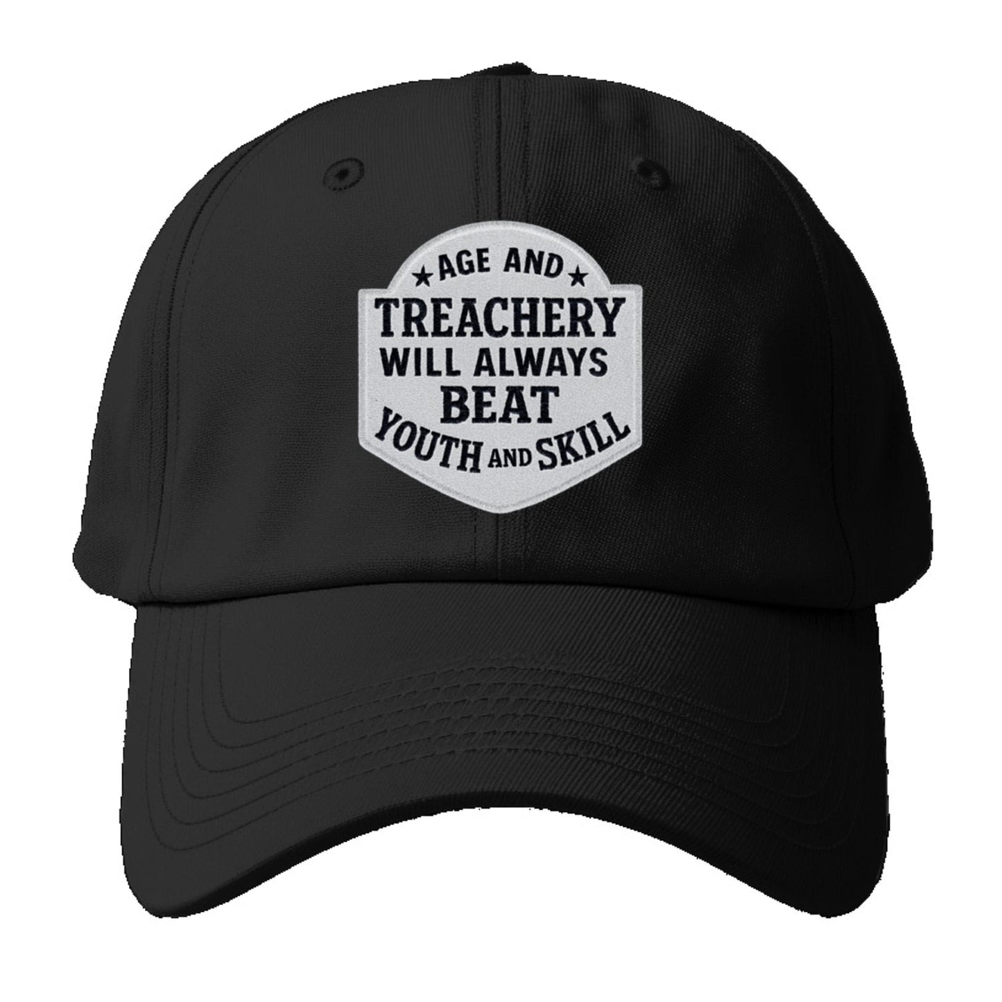 Humorous Proverbial Patch Baseball Cap