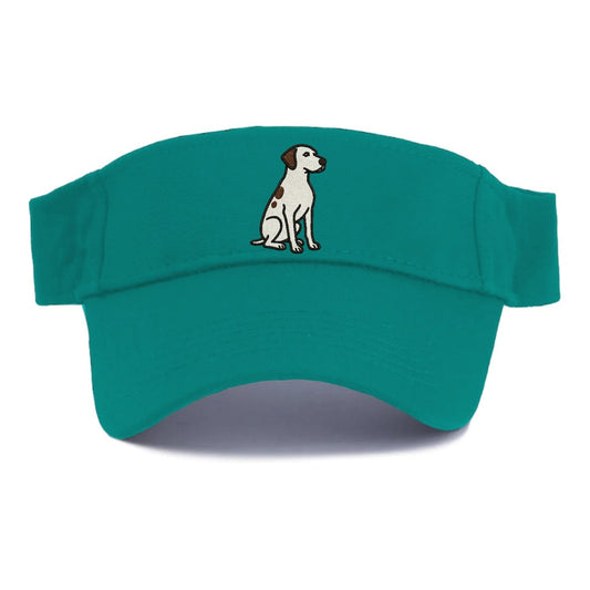 Pointer White Liver Spots Sitting Pose Loyal Spirit Visor