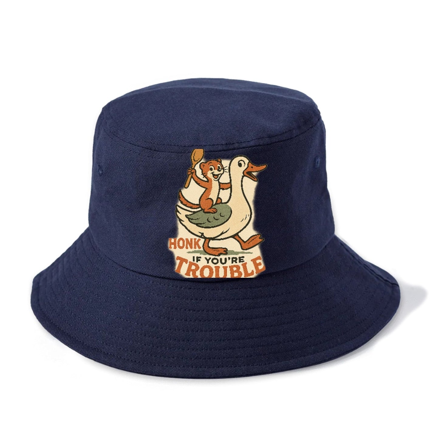 Trouble Cartoon Bucket Hat