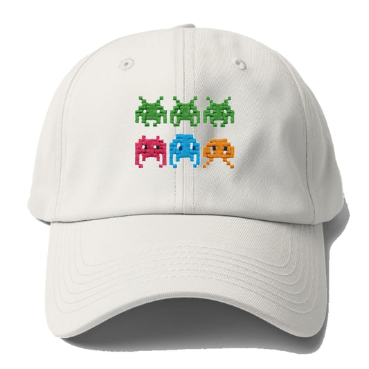 Pixelated Retro Gaming Baseball Cap