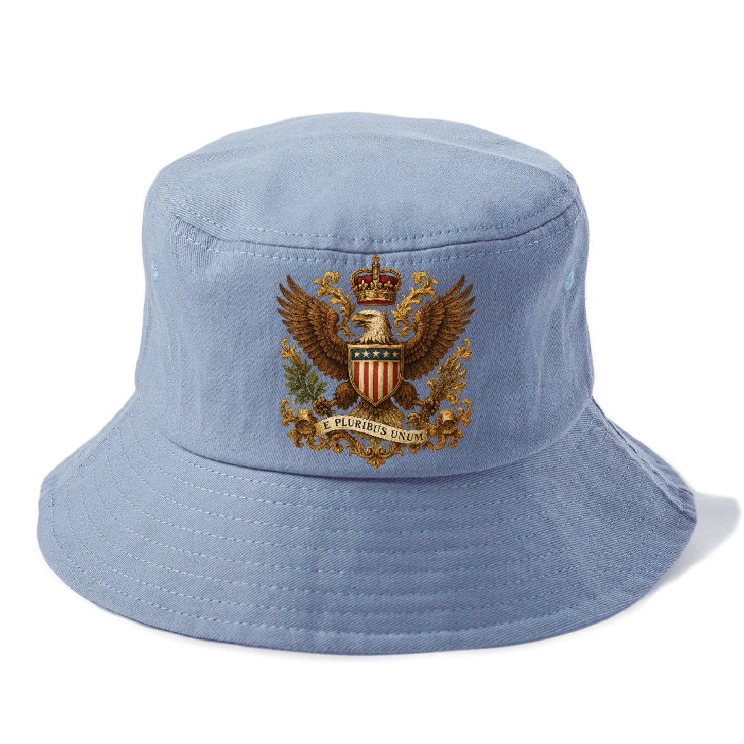 Patriotic Heraldic Emblematic Bucket Hat
