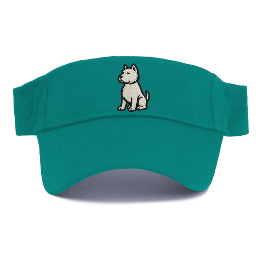 West Highland White Terrier Pure White Charm Visor