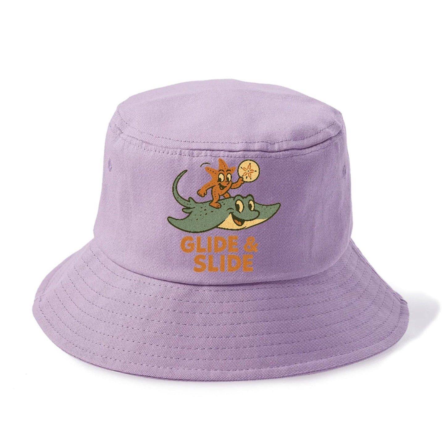 Stingray Starfish Sand Dollar Glide Slide Bucket Hat