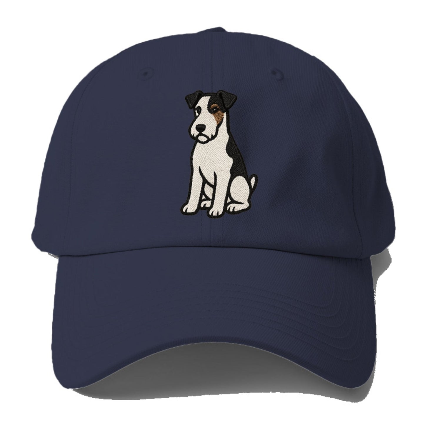 Wire Fox Terrier White Black Markings Spirited Charm Baseball Cap