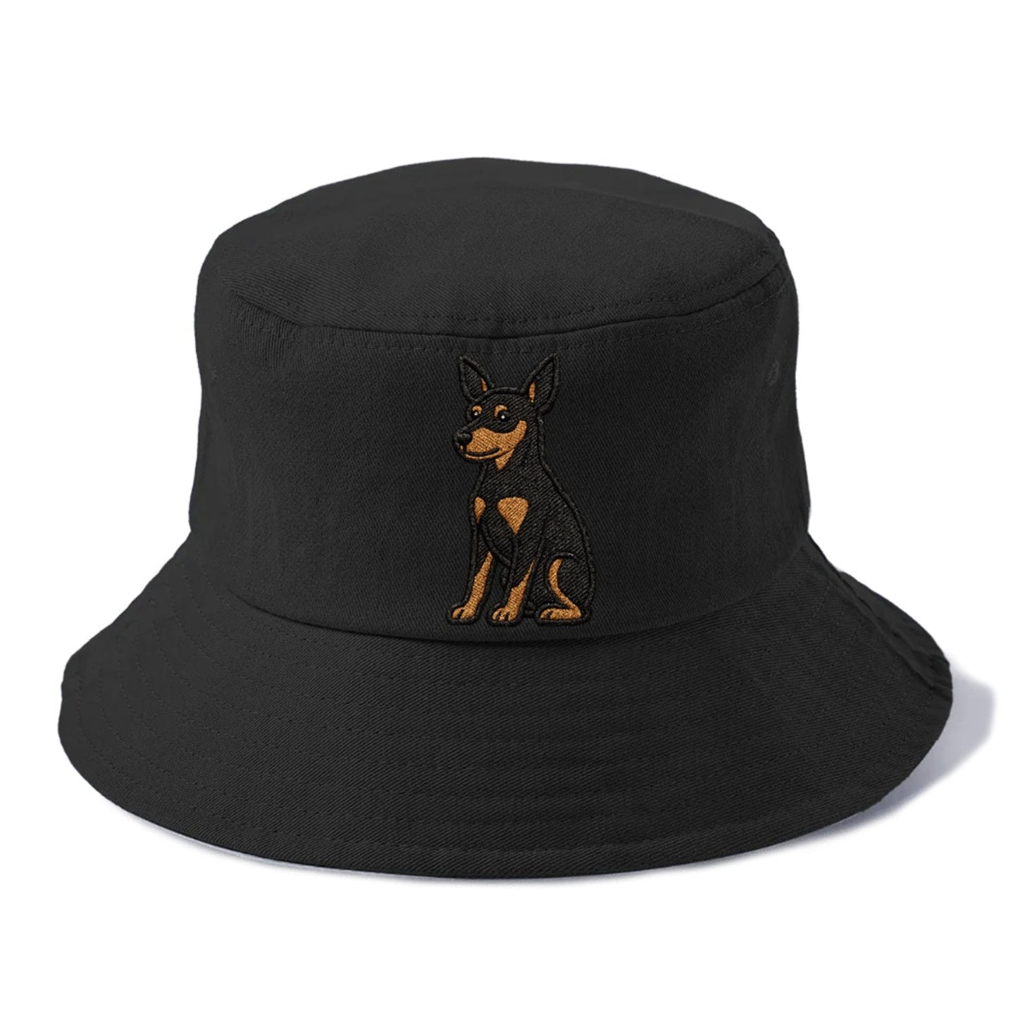Miniature Pinscher Black Tan Regal Poise Bucket Hat