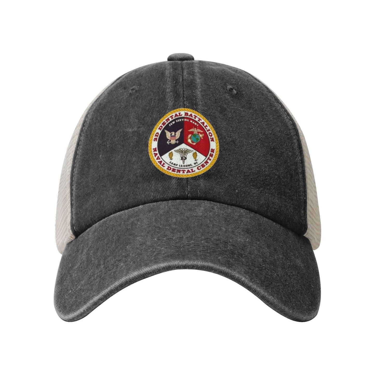 2d Dental Battalion Printed unisex baseball cap adjustable grid baseball cap veteran gift
