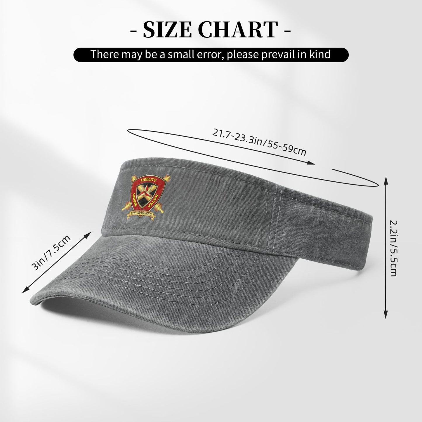 12th Marines Printing adjustable Empty Top Baseball Sun Cap unisex outdoor sport hat veterans gift