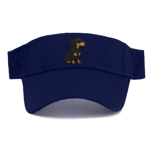 Dachshund Black And Tan Loyal Companion Visor