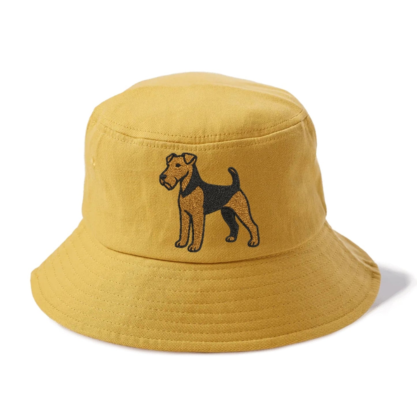 Welsh Terrier Black And Tan Pose Bucket Hat