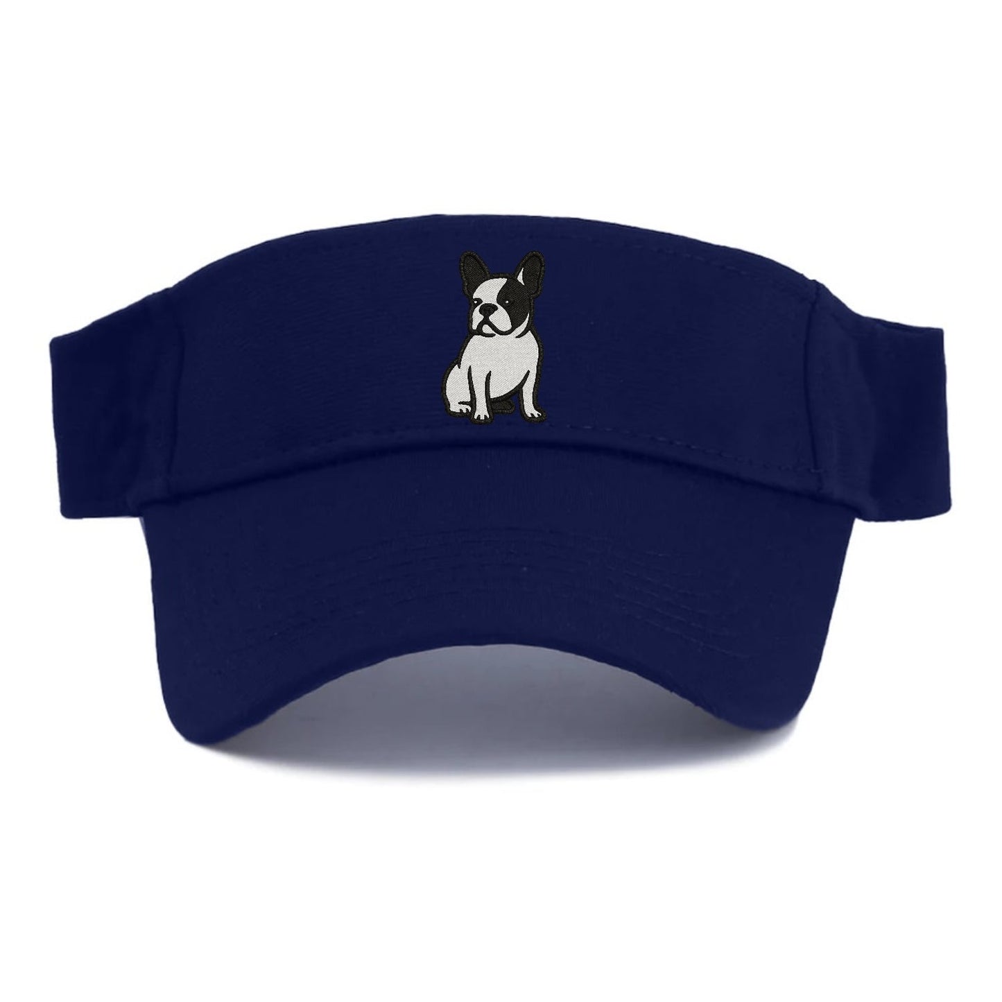 French Bulldog Black White Charming Pose Visor