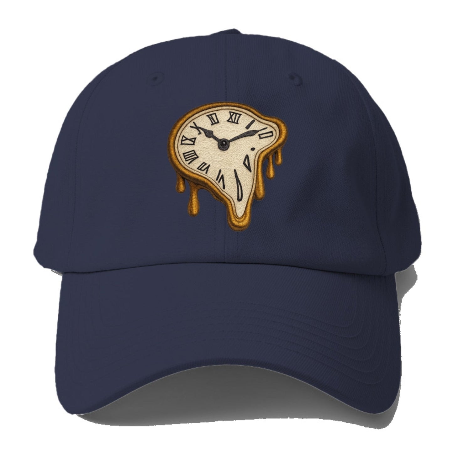 Melting Clock Surreal Time Distortion Baseball Cap