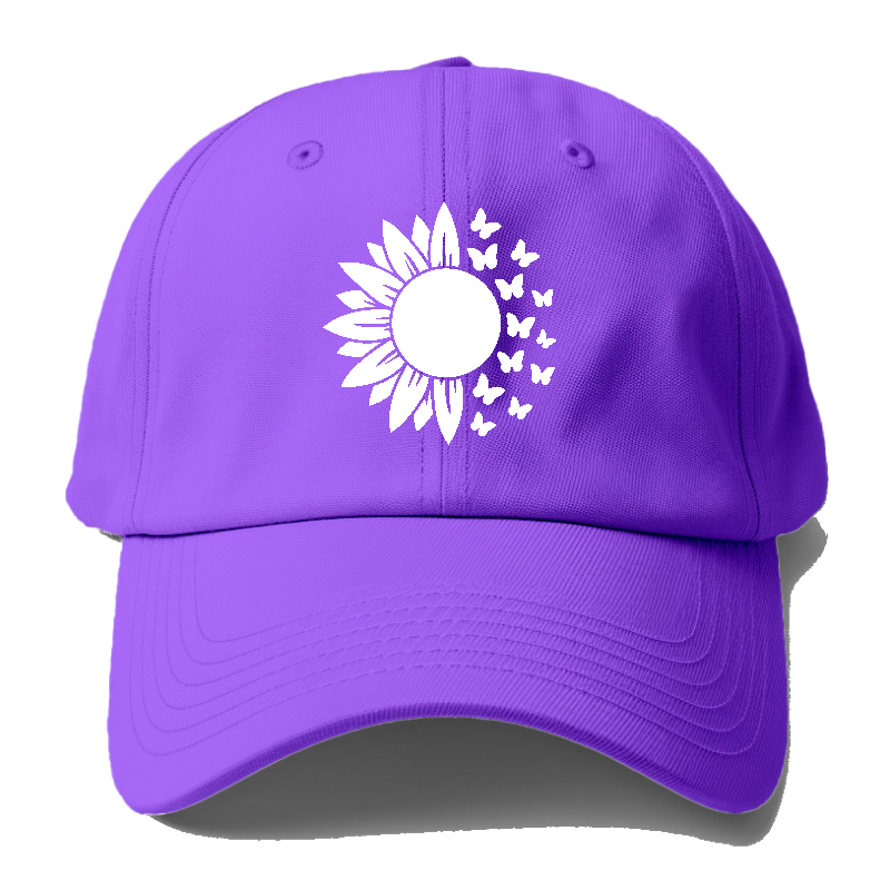 Sunflower Butterflies Baseball Cap