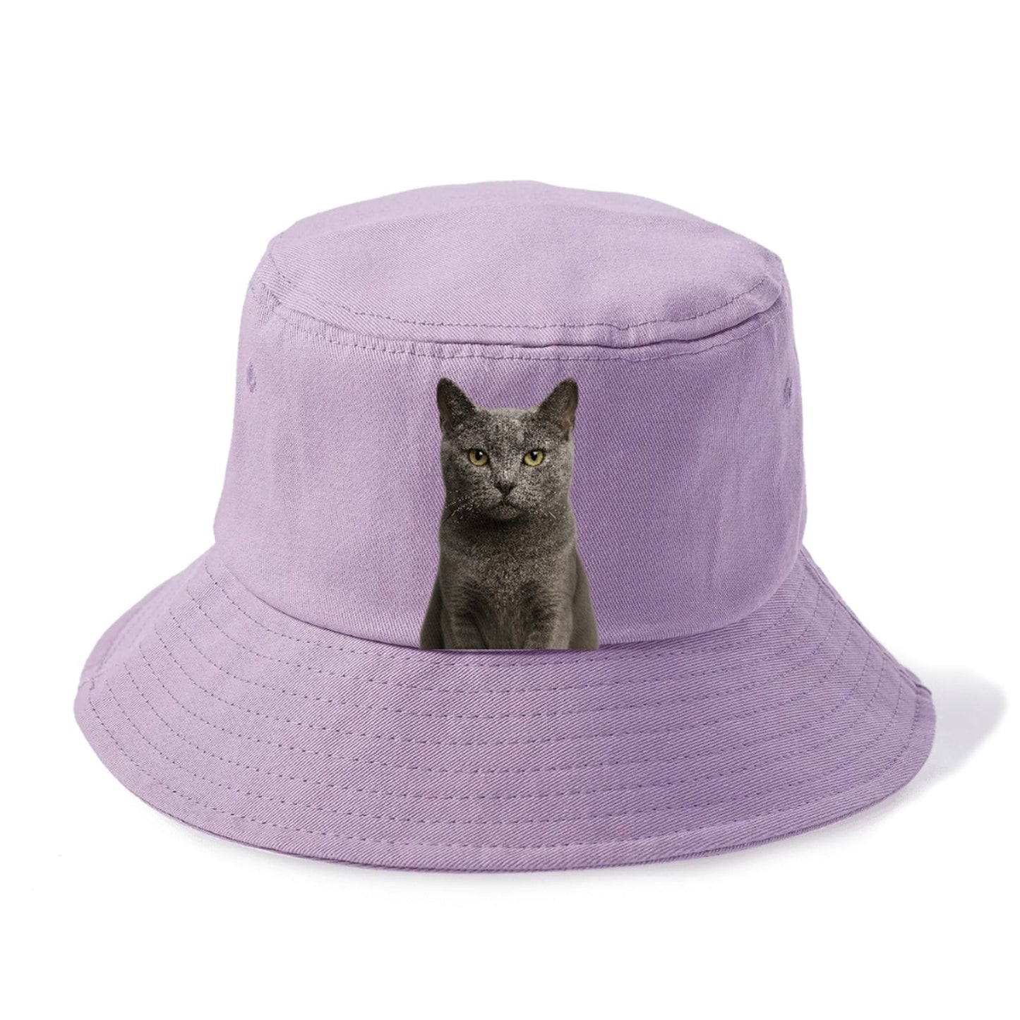 Gray Cat Mysterious Charm Bucket Hat