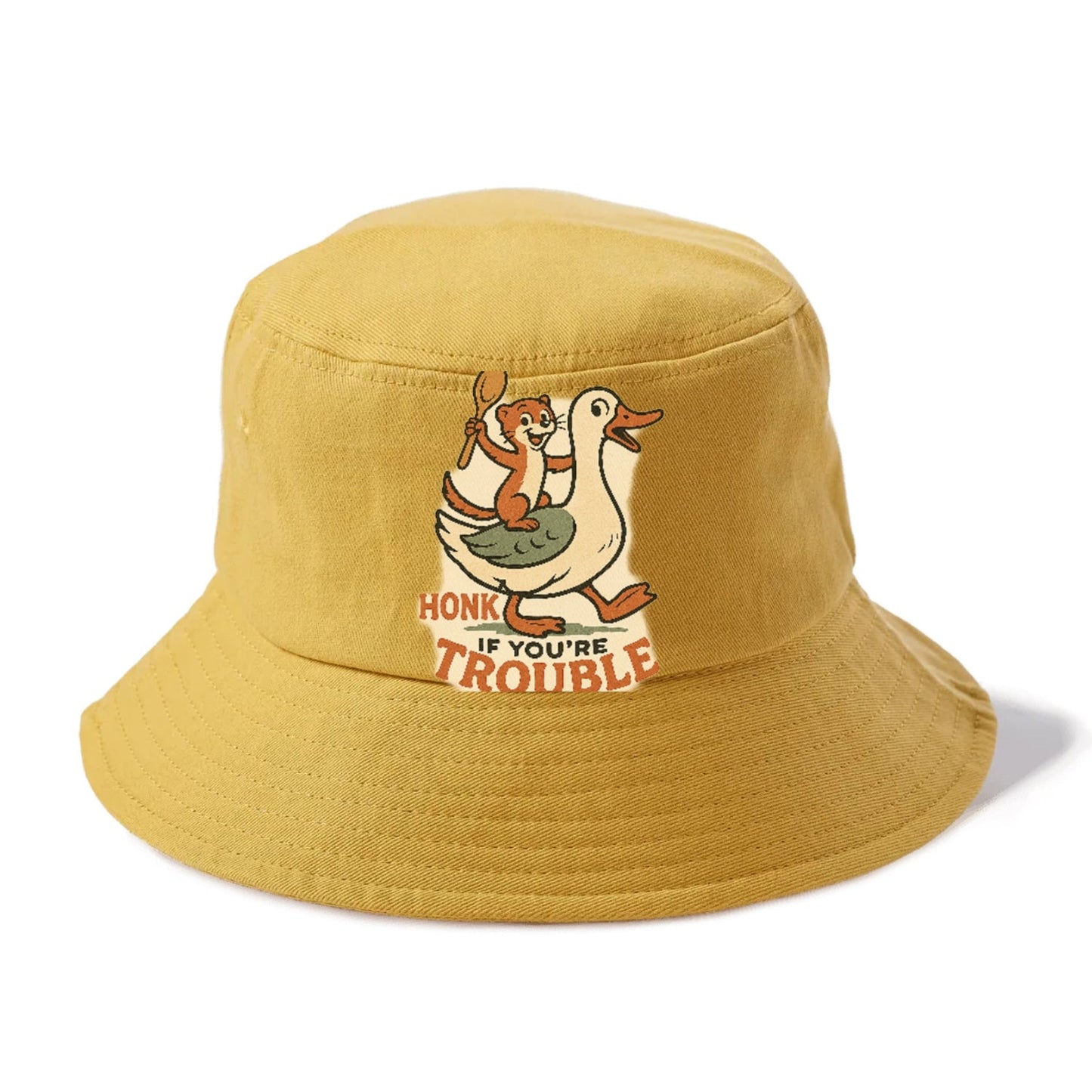 Trouble Cartoon Bucket Hat