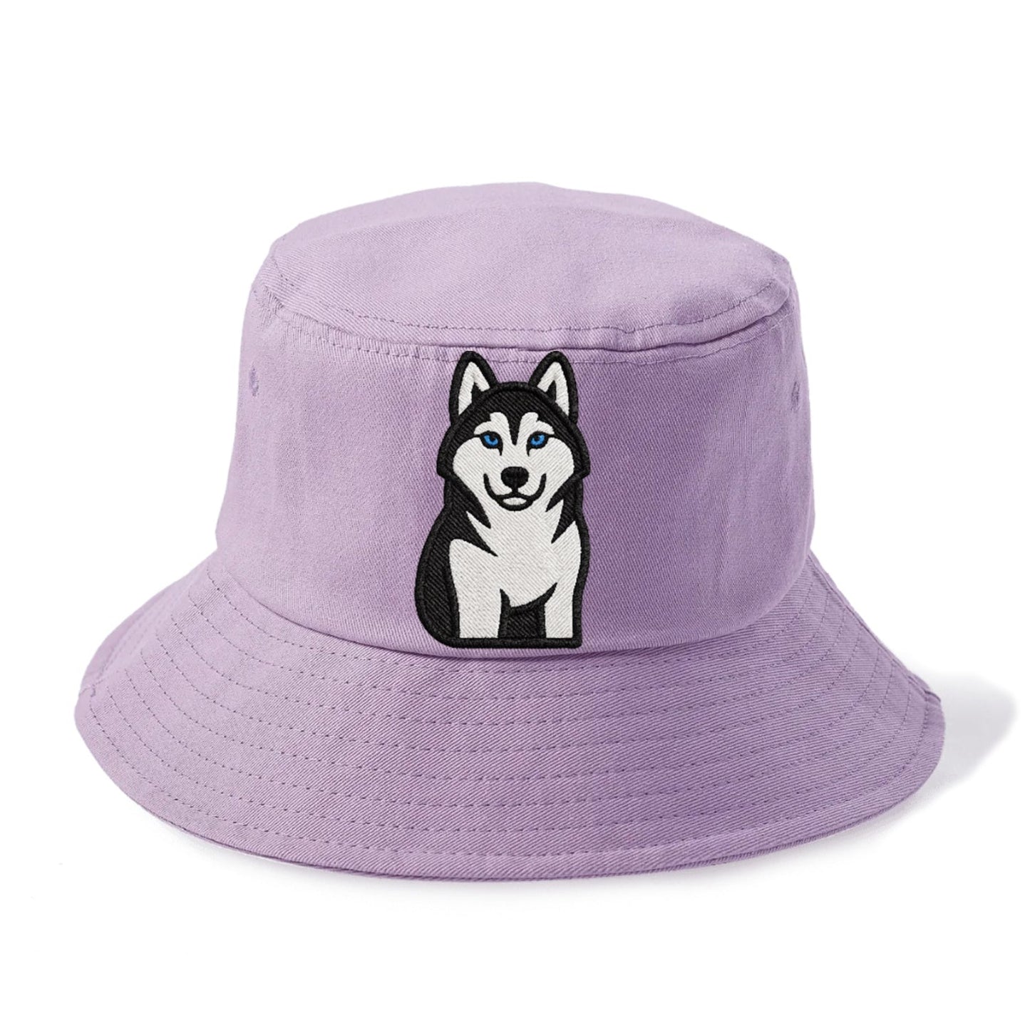 Husky Blue Eyes Piercing Gaze Bucket Hat