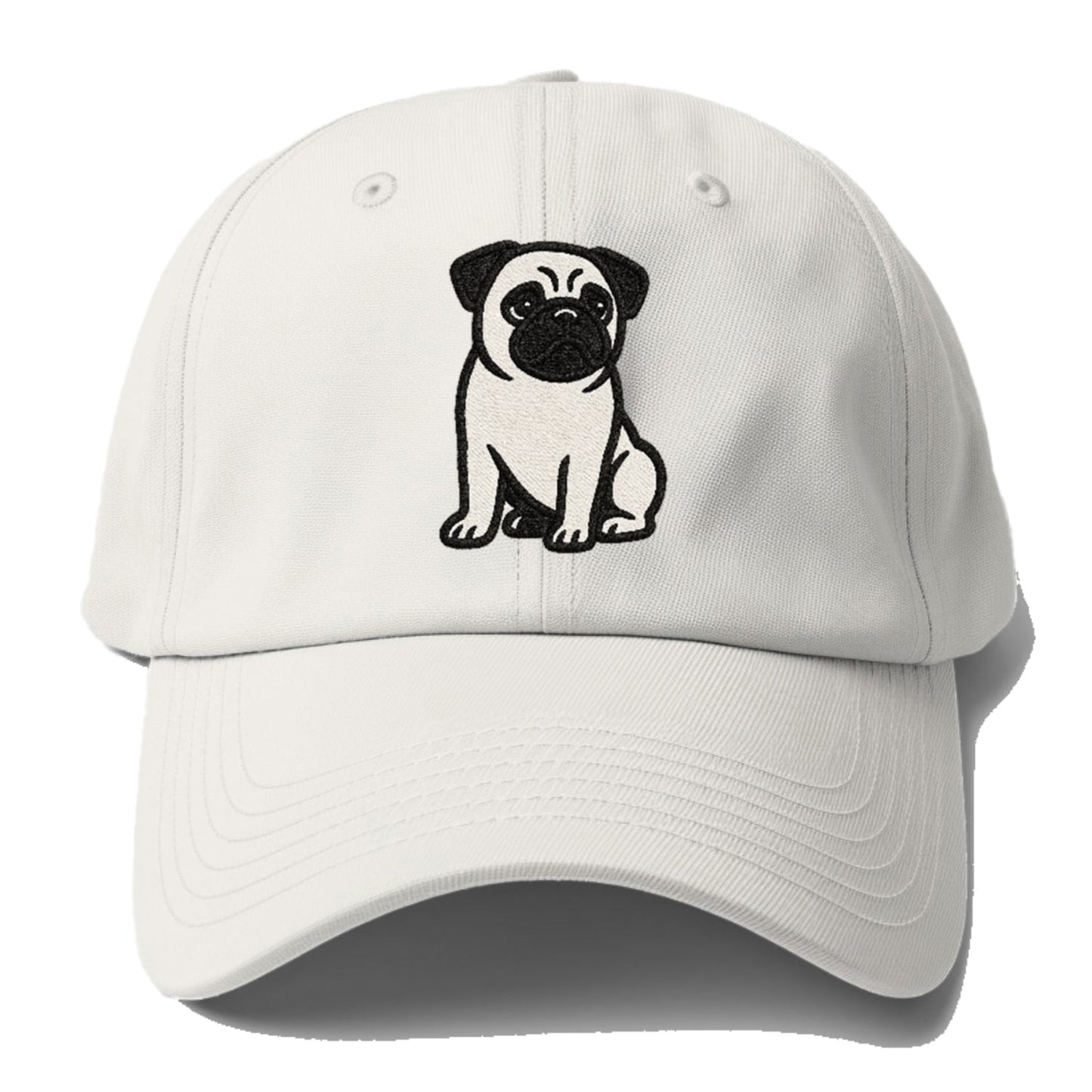Black Pug Charming Companion Baseball Cap