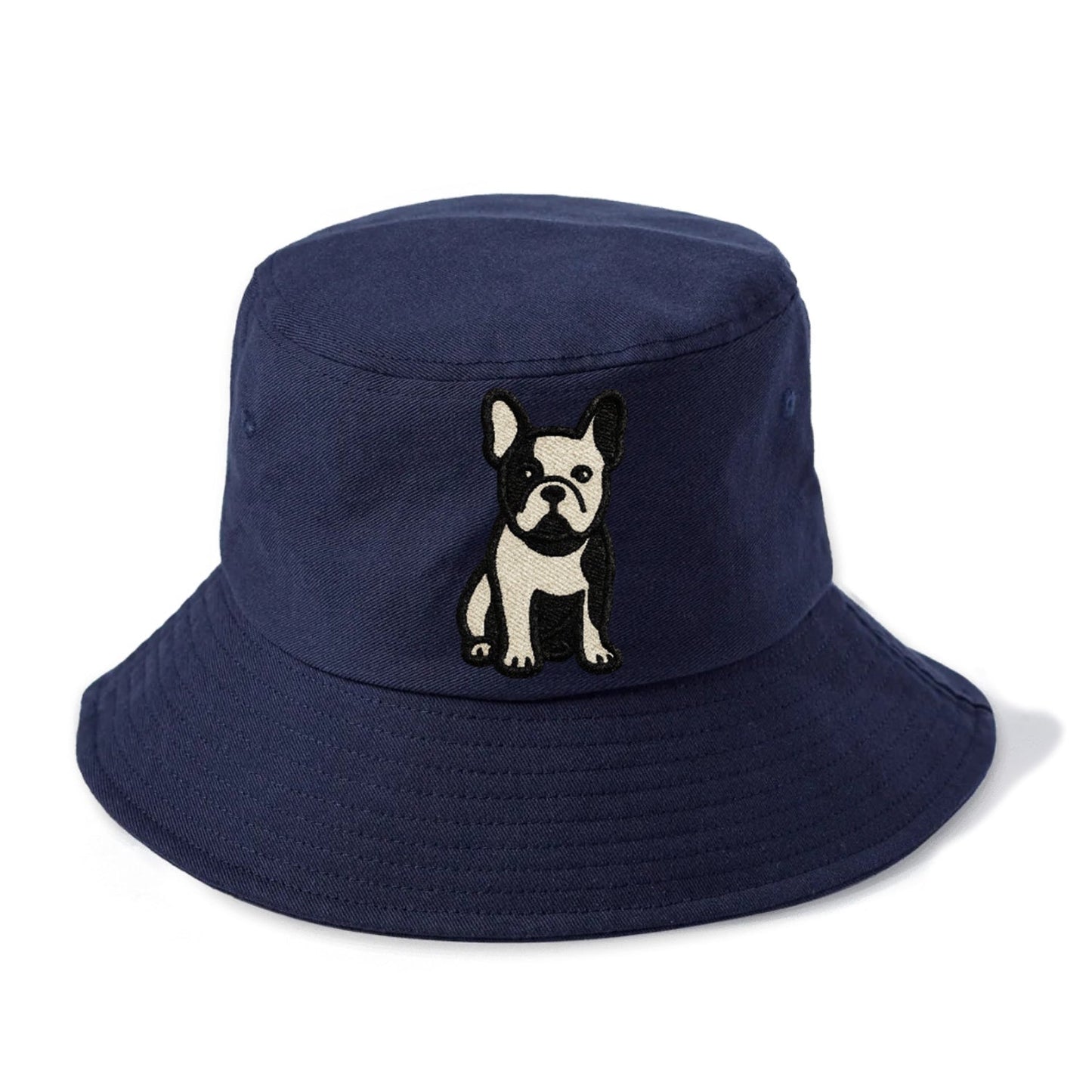 French Bulldog Black And White Tuxedo Pose Bucket Hat