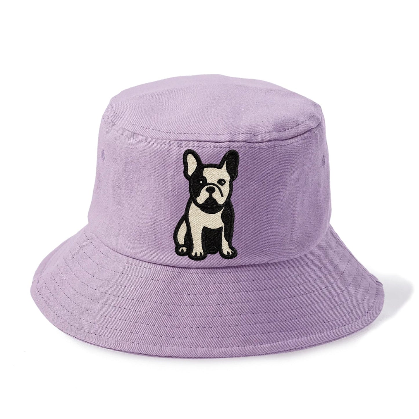 French Bulldog Black And White Tuxedo Pose Bucket Hat
