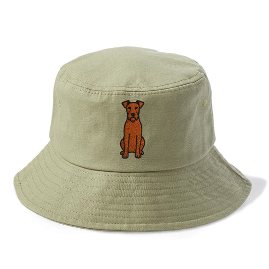 Irish Terrier Red Colored Sitting Pose Bucket Hat
