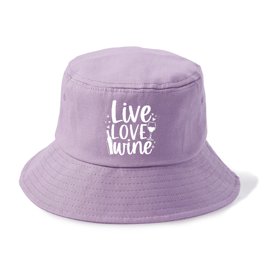 Live Love Wine Bucket Hat