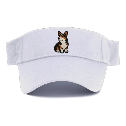 Tricolor Corgi Playful Spirit Visor